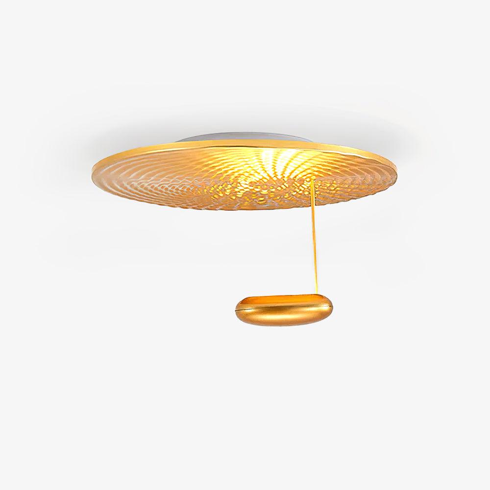 Mercury Ceiling Lamp | Chrome & Gold Finish | 60cm Diameter