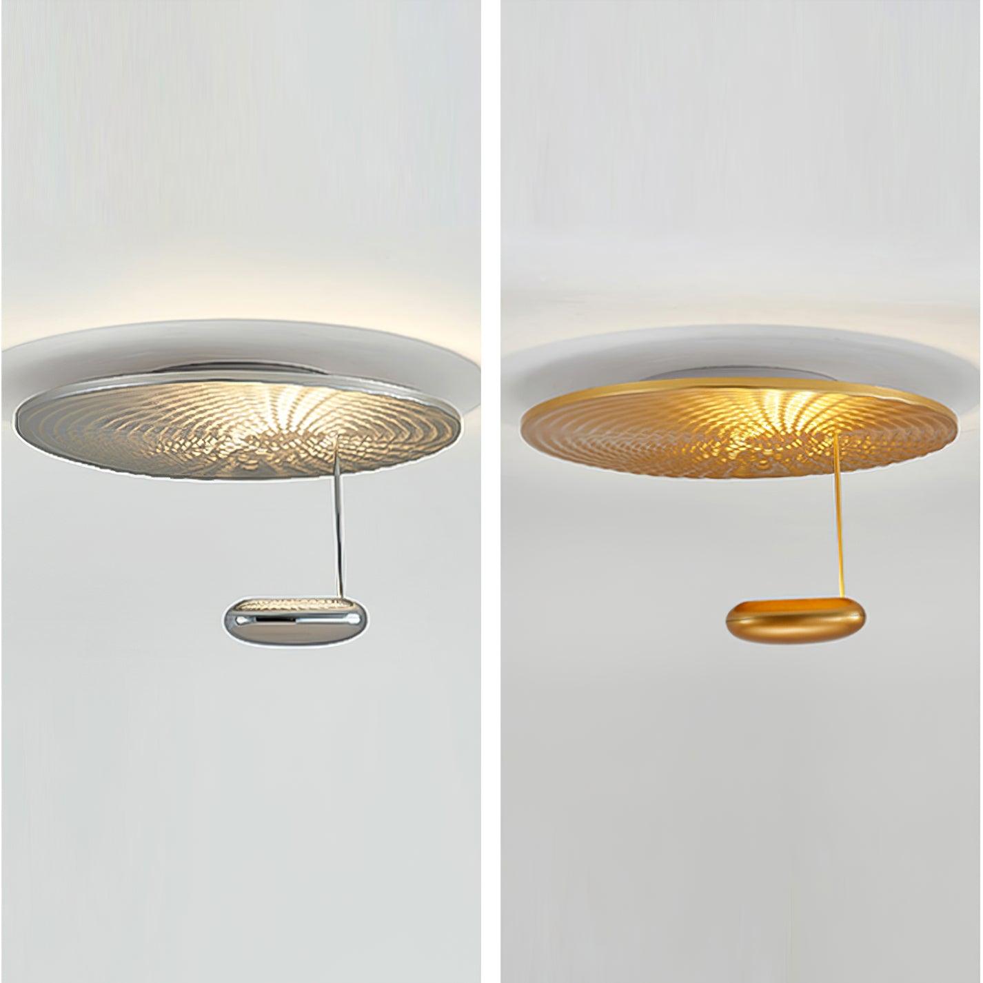 Mercury Ceiling Lamp | Chrome & Gold Finish | 60cm Diameter