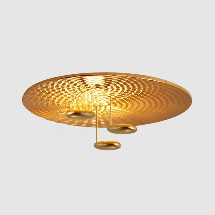 Mercury Ceiling Lamp | Chrome & Gold Finish | 60cm Diameter