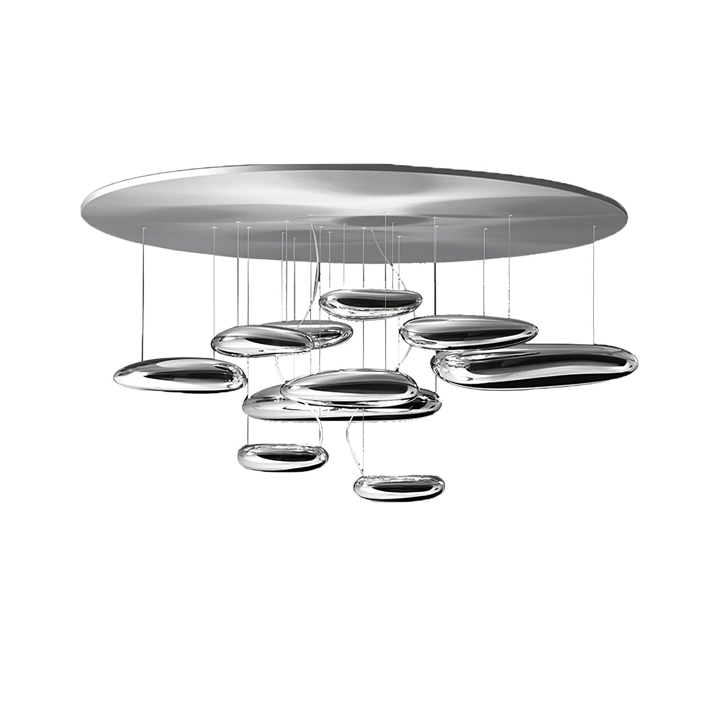 Mercury Ceiling Lamp | Aluminum | Bright Chrome