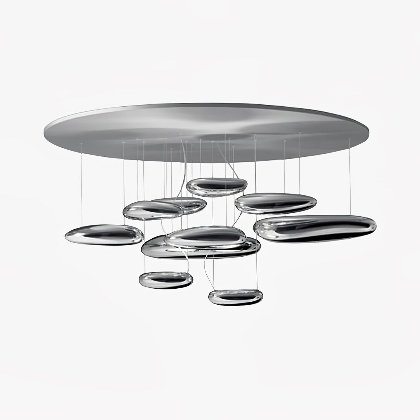 Mercury Ceiling Lamp | Aluminum | Bright Chrome