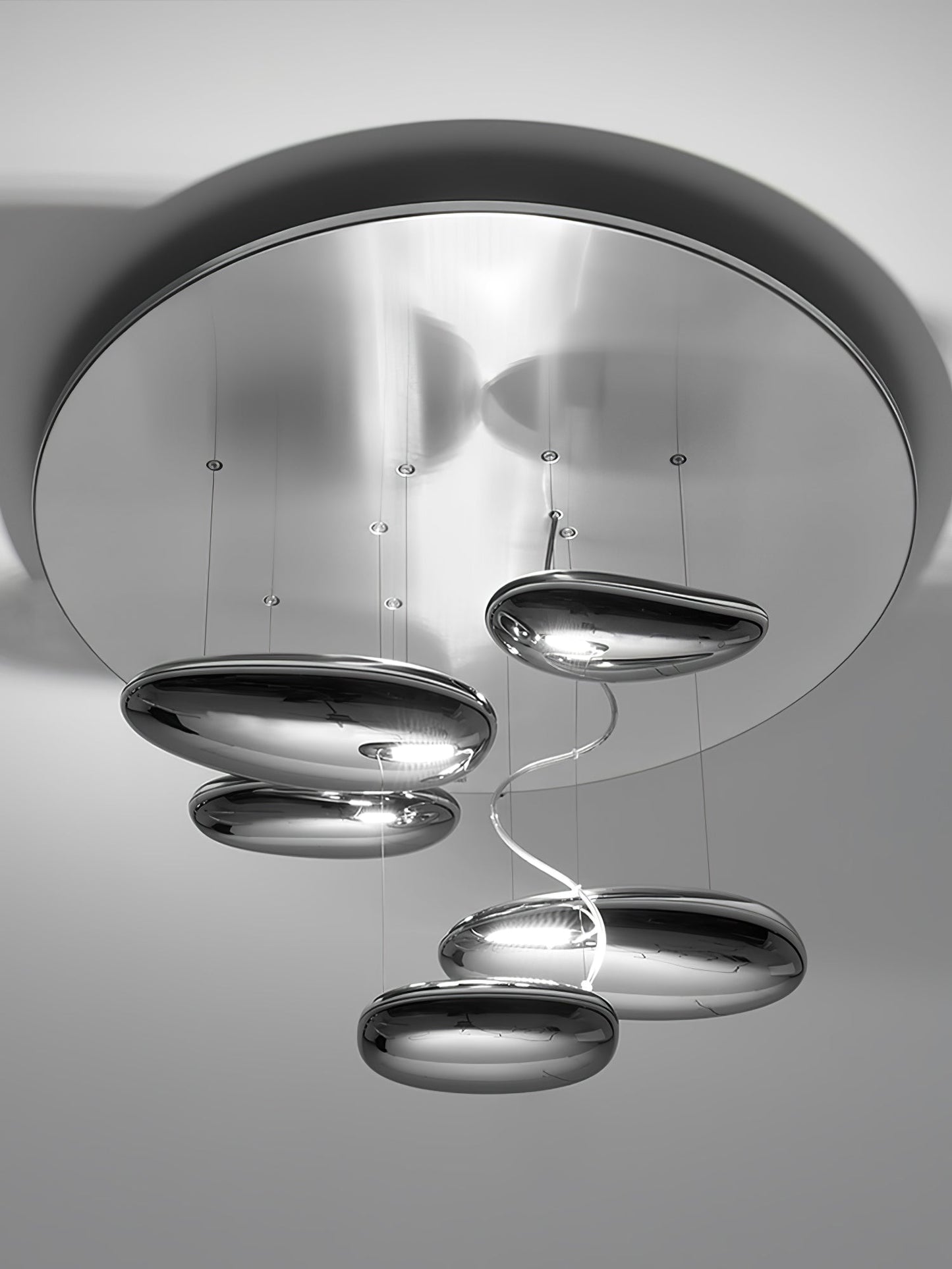 Mercury Ceiling Lamp | Aluminum | Bright Chrome