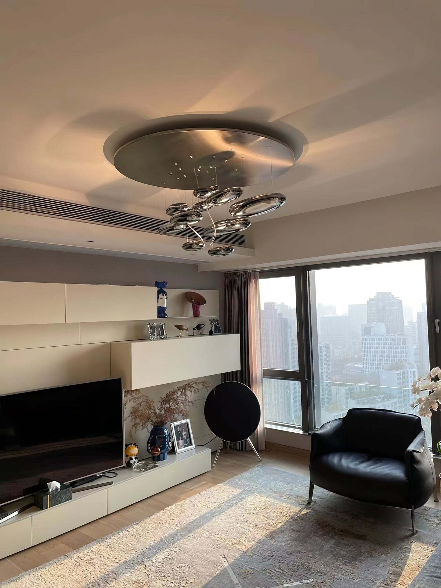 Mercury Ceiling Lamp | Aluminum | Bright Chrome