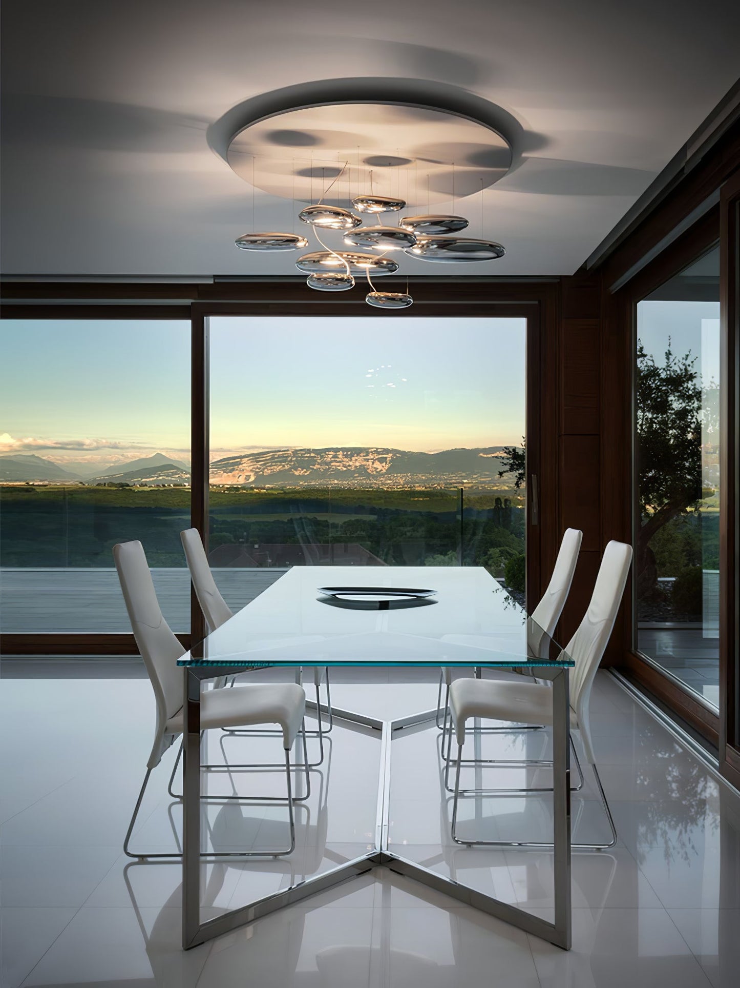 Mercury Ceiling Lamp | Aluminum | Bright Chrome