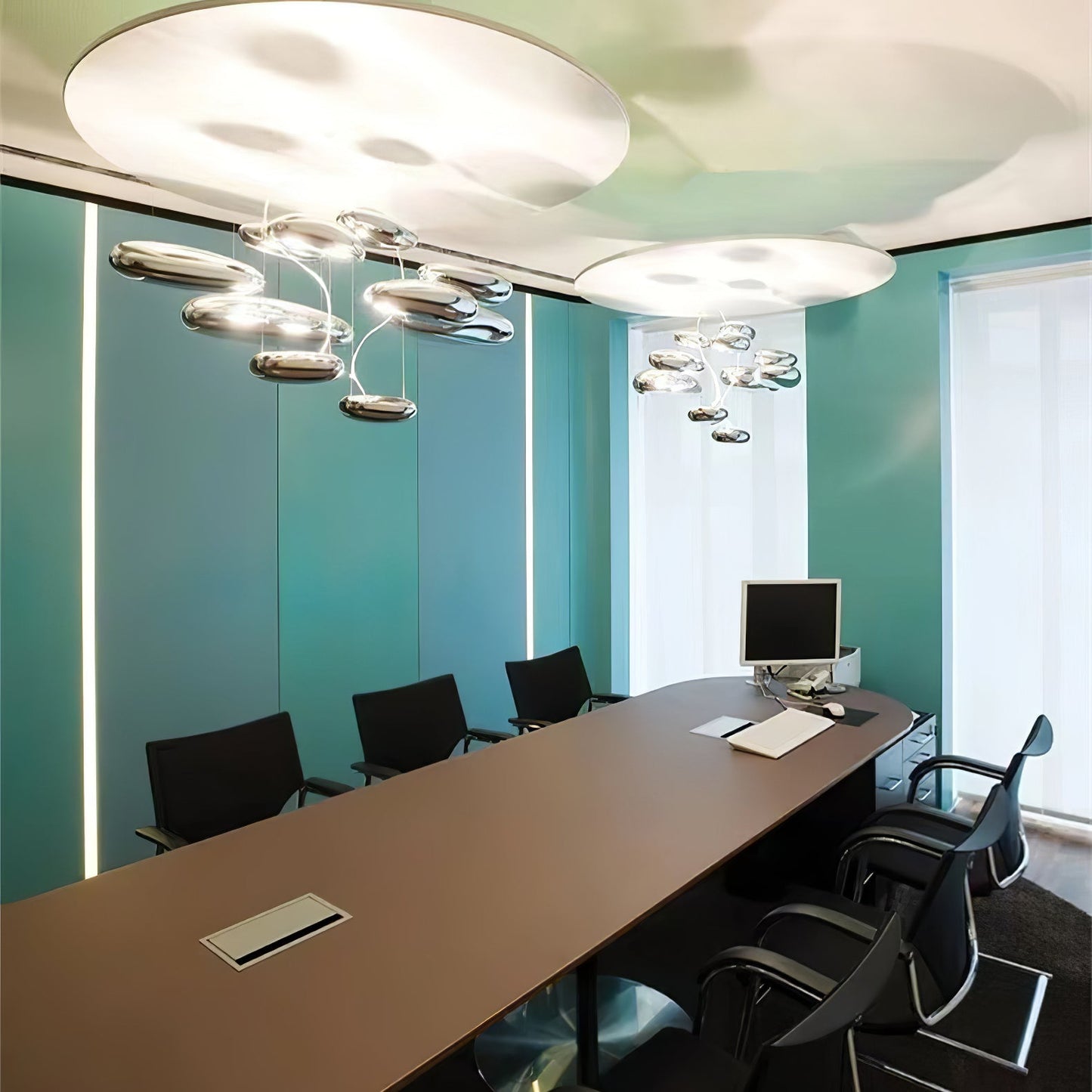 Mercury Ceiling Lamp | Aluminum | Bright Chrome