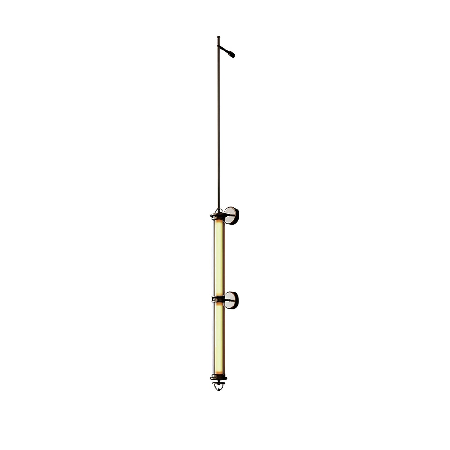 Meridian Vertical Wall Sconce | Glass & Bronze | 120cm