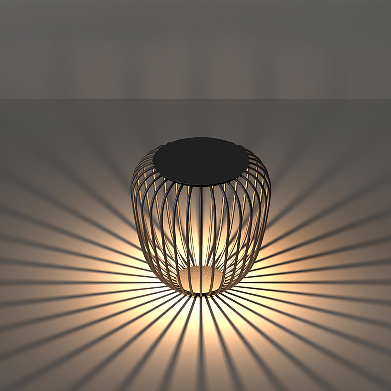 Meridiano Garden Table Light | Steel Rod Structure | Black
