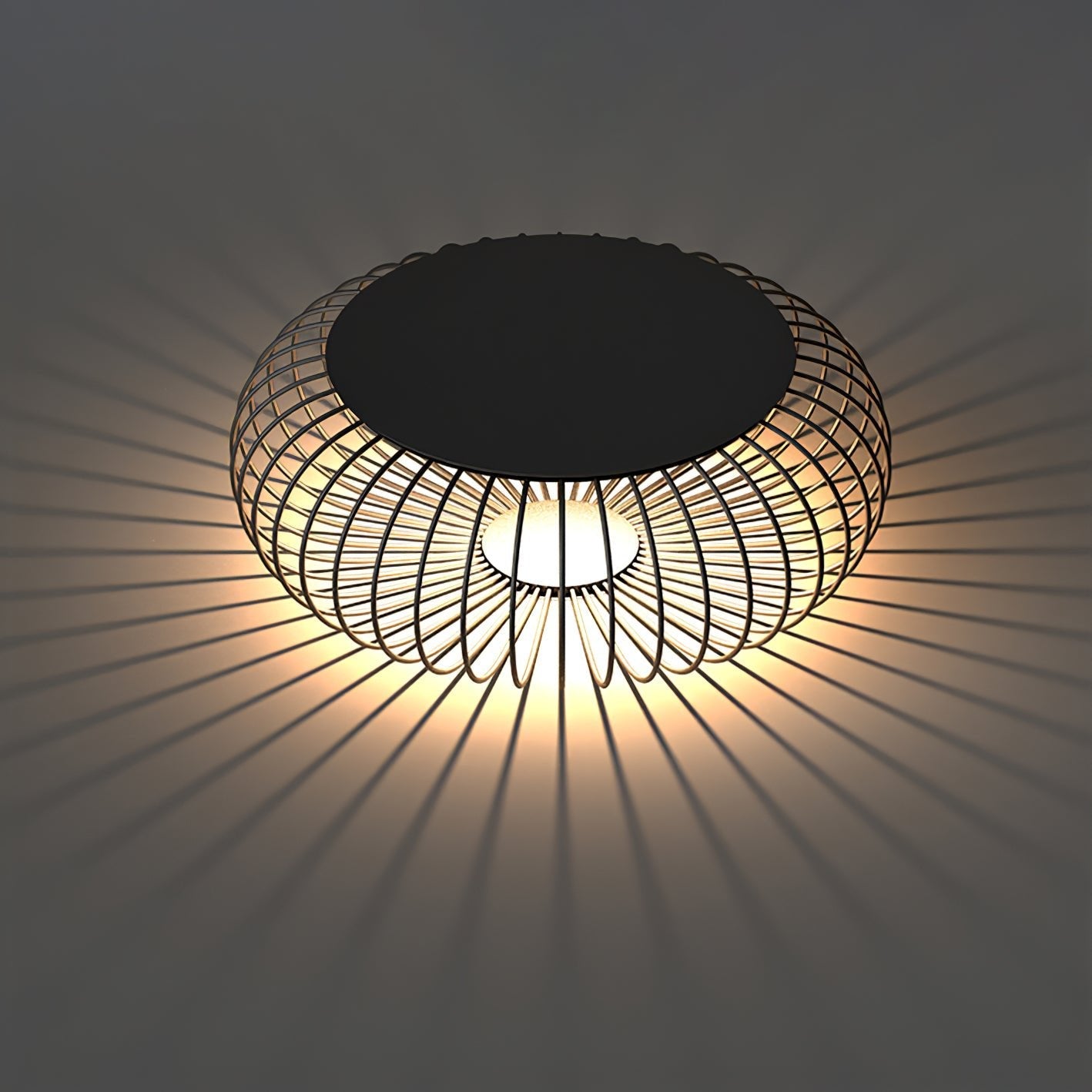 Meridiano Garden Table Light | Steel Rod Structure | Black