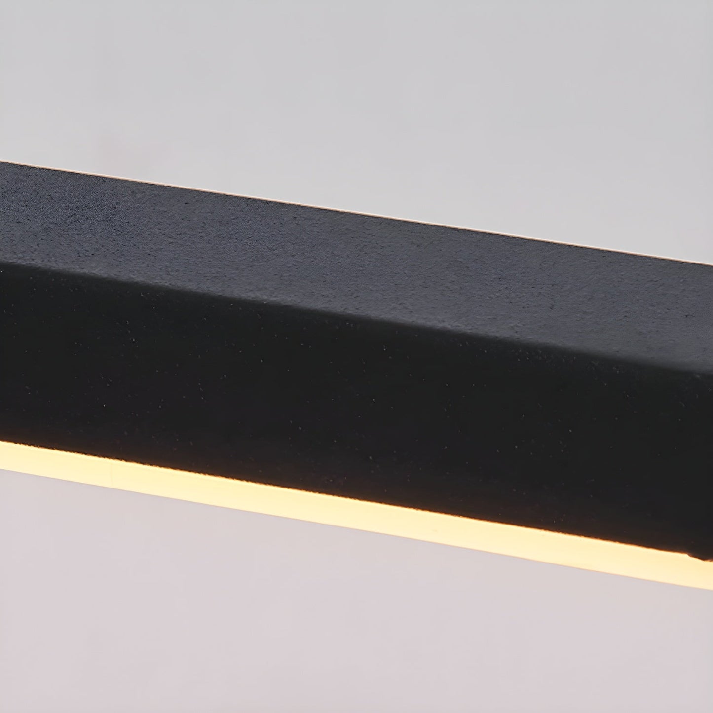 Metal Linear Mirror Wall Light | Black Finish | Set of 2