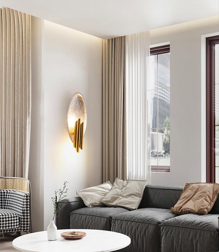 Metal Sconce | Metal, Iron, Aluminum | Black & Gold, Gold & Silver