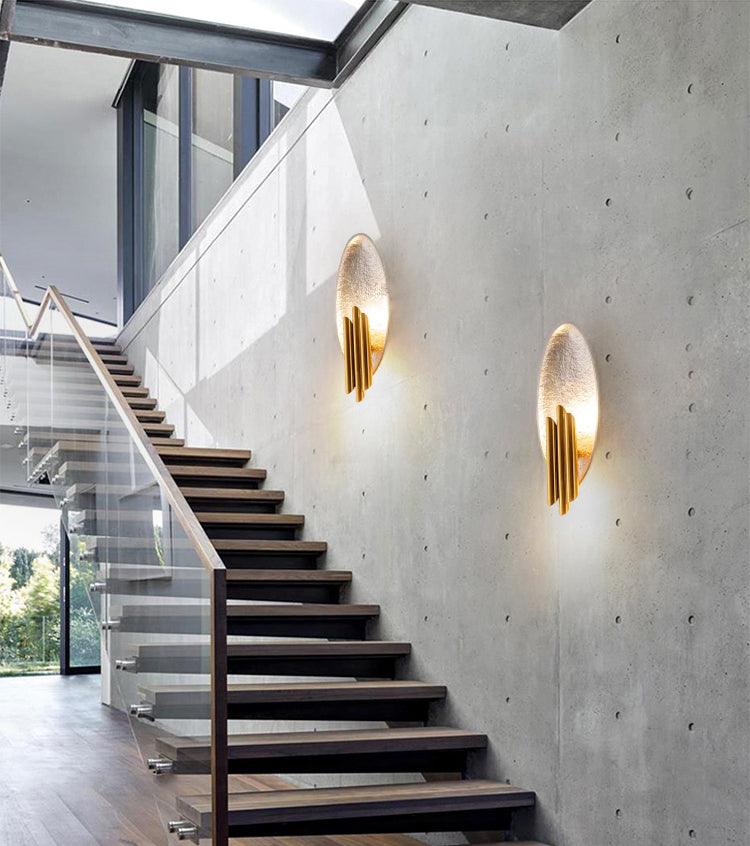 Metal Sconce | Metal, Iron, Aluminum | Black & Gold, Gold & Silver