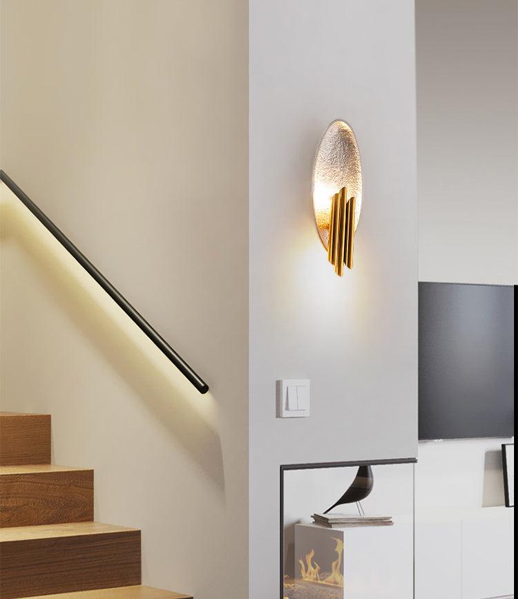 Metal Sconce | Metal, Iron, Aluminum | Black & Gold, Gold & Silver