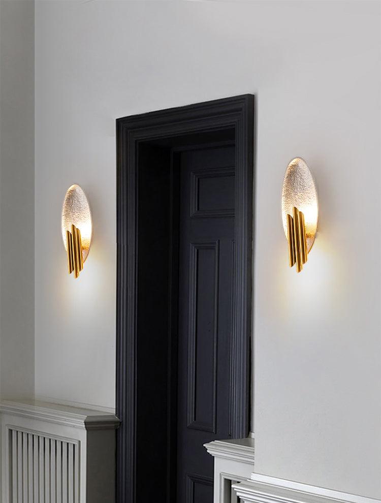 Metal Sconce | Metal, Iron, Aluminum | Black & Gold, Gold & Silver