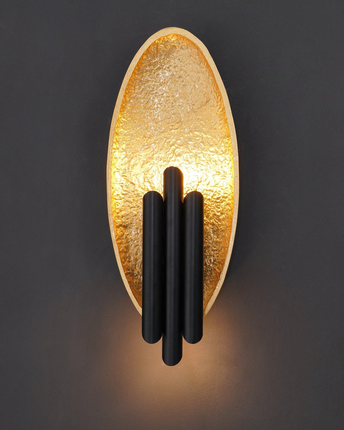 Metal Sconce | Metal, Iron, Aluminum | Black & Gold, Gold & Silver