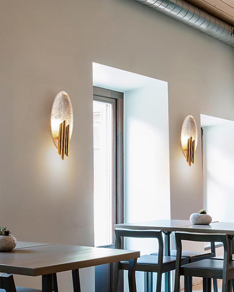Metal Sconce | Metal, Iron, Aluminum | Black & Gold, Gold & Silver