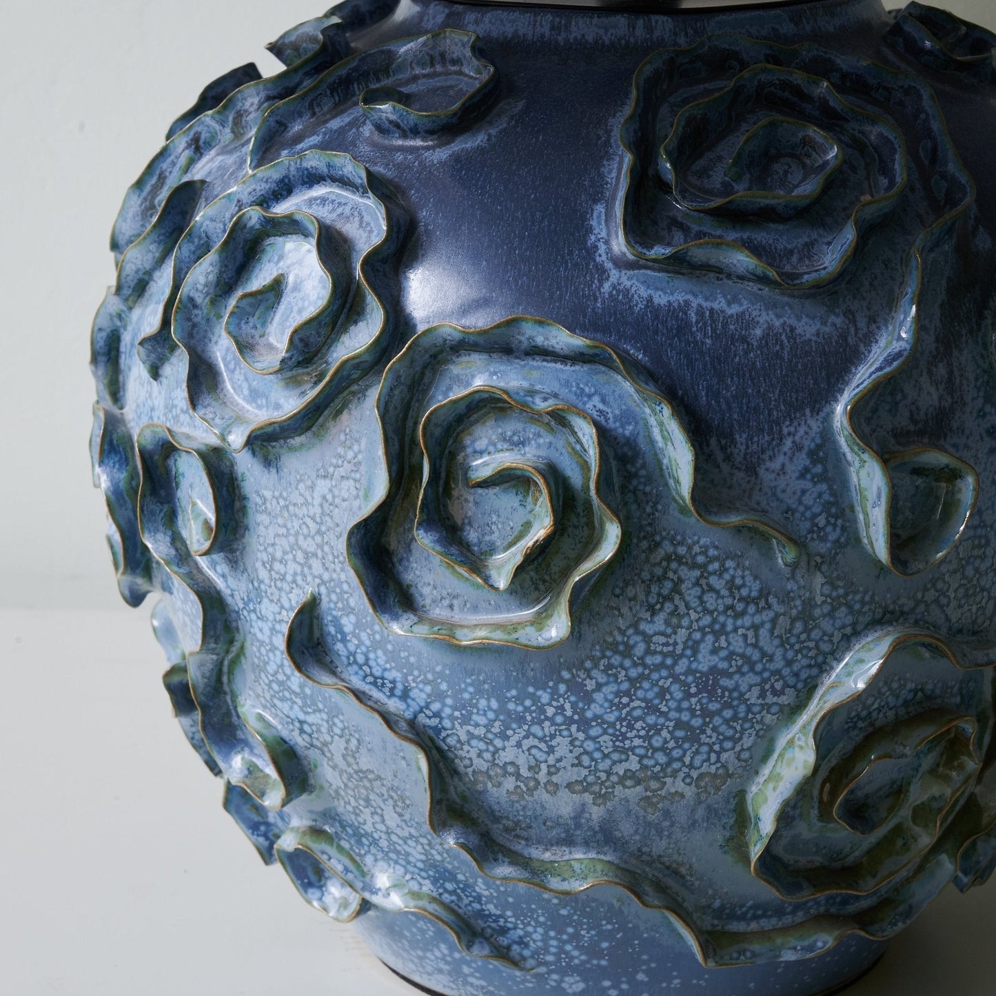 Table Lamp | Ceramic Base | Indigo Blue