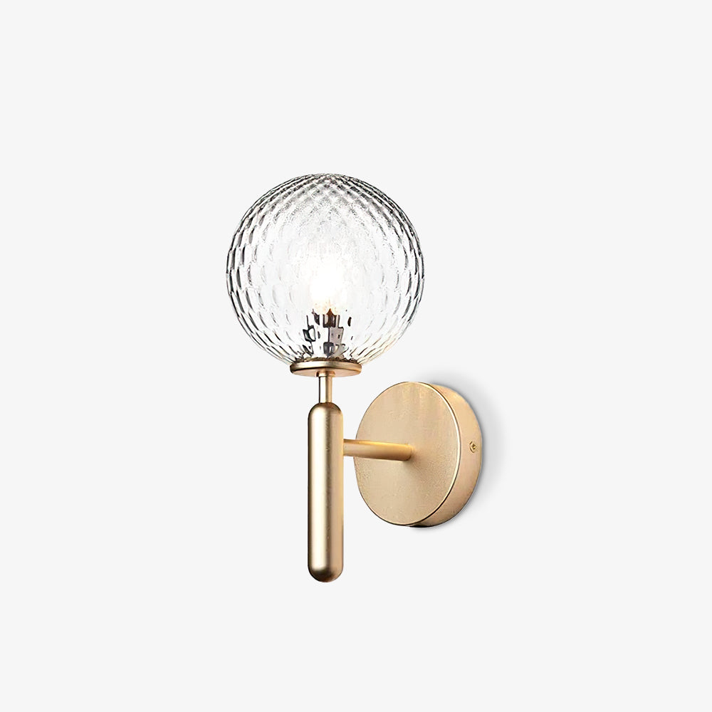 Nordica Wall Lamp | Brass & Glass | Clear & White Shades