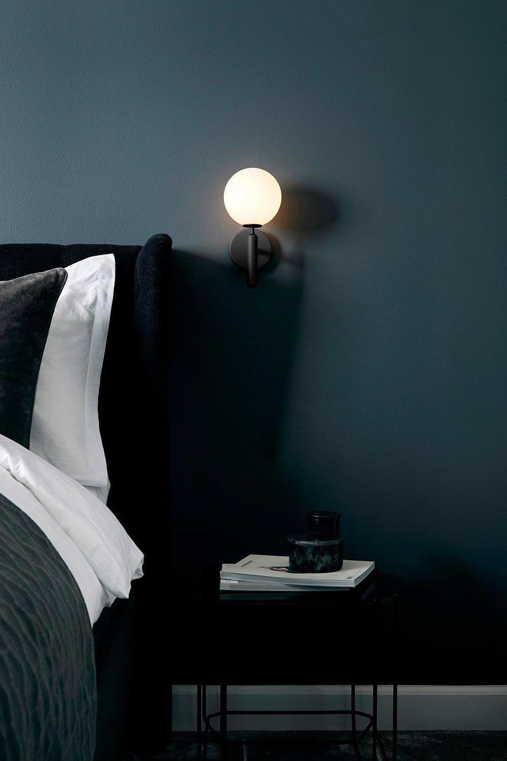 Nordica Wall Lamp | Brass & Glass | Clear & White Shades