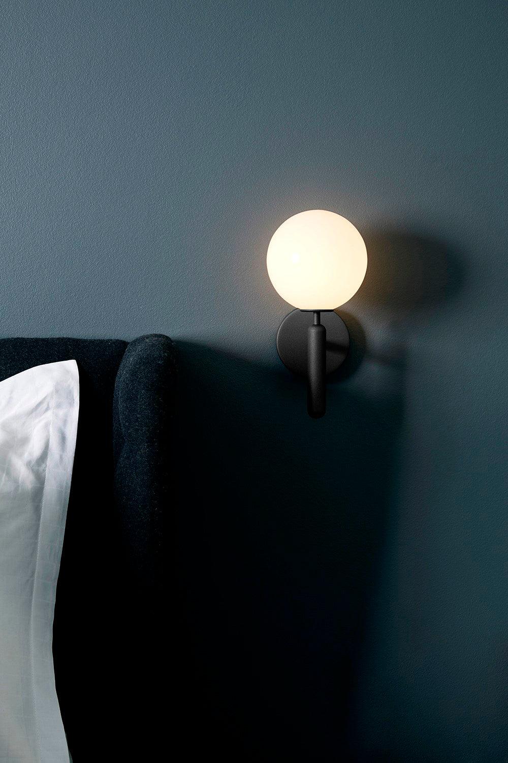 Nordica Wall Lamp | Brass & Glass | Clear & White Shades
