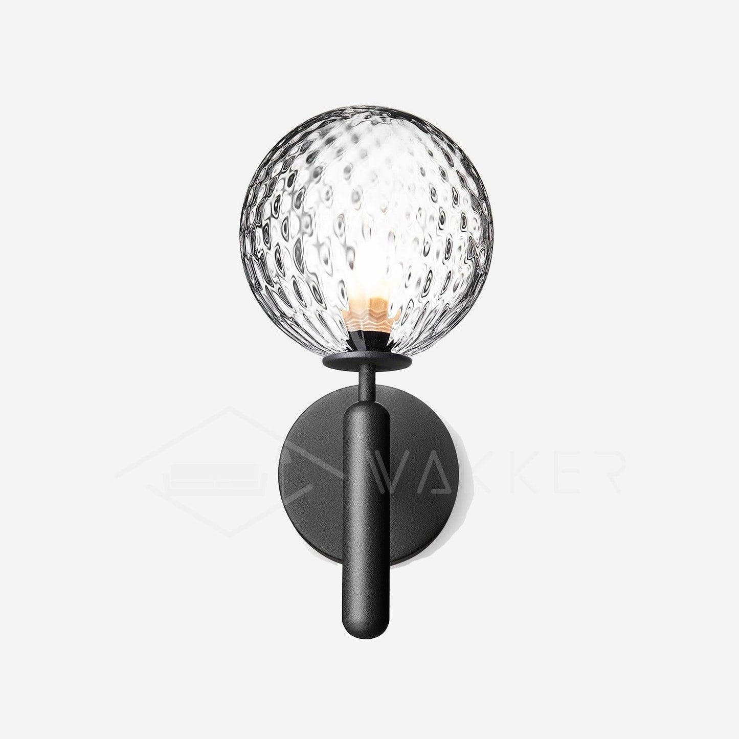 Nordica Wall Lamp | Brass & Glass | Clear & White Shades