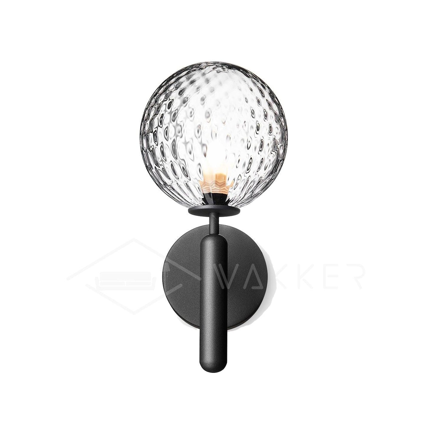 Nordica Wall Lamp | Brass & Glass | Clear & White Shades