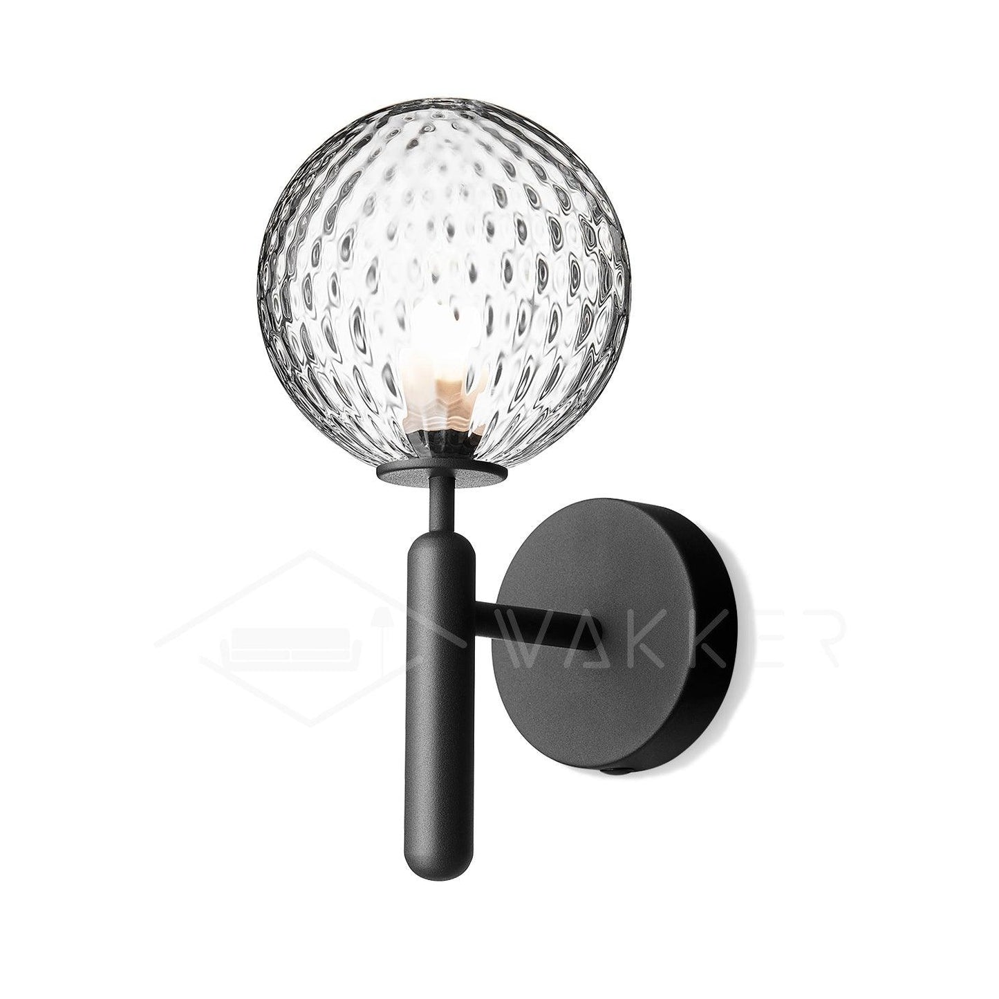 Nordica Wall Lamp | Brass & Glass | Clear & White Shades