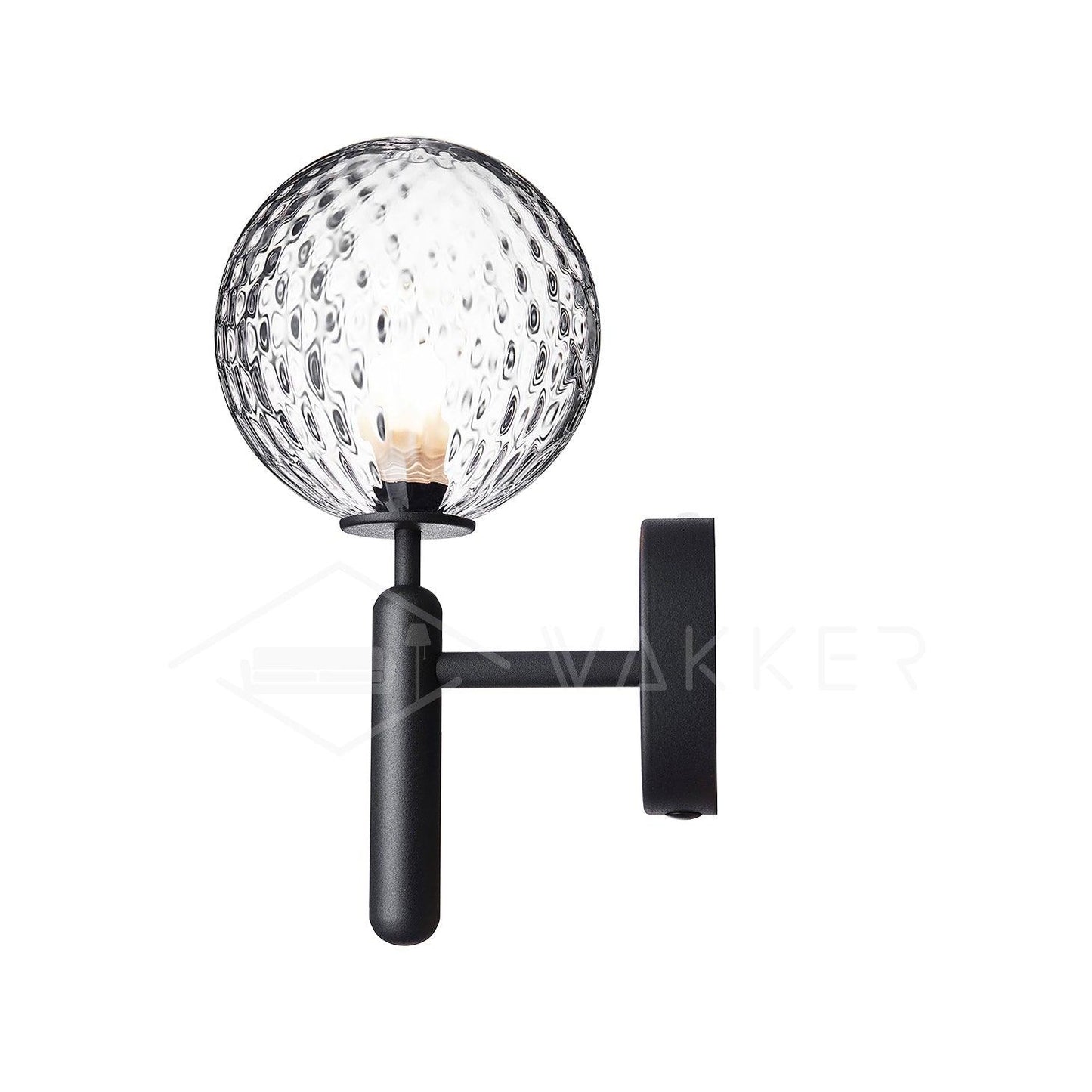 Nordica Wall Lamp | Brass & Glass | Clear & White Shades