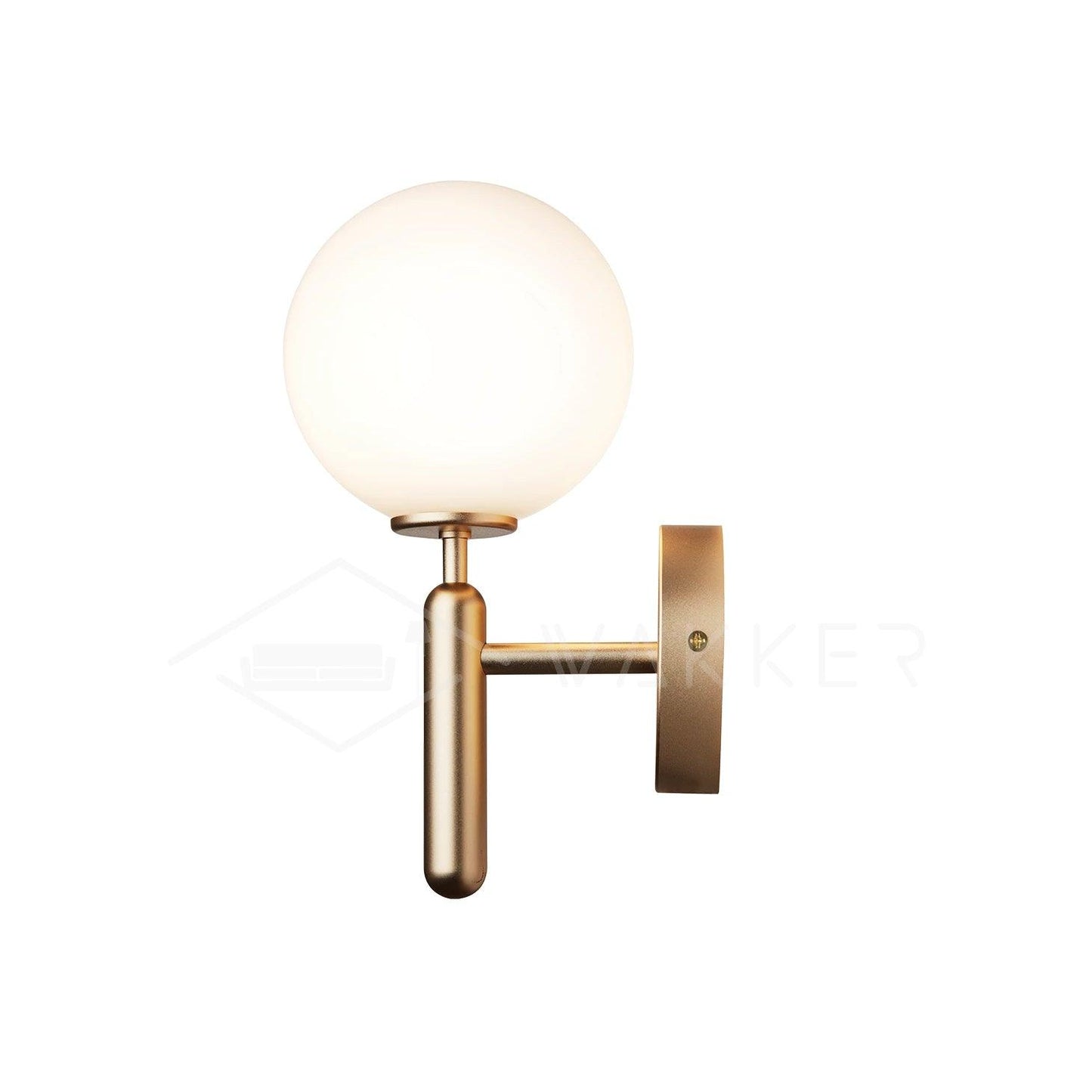 Nordica Wall Lamp | Brass & Glass | Clear & White Shades