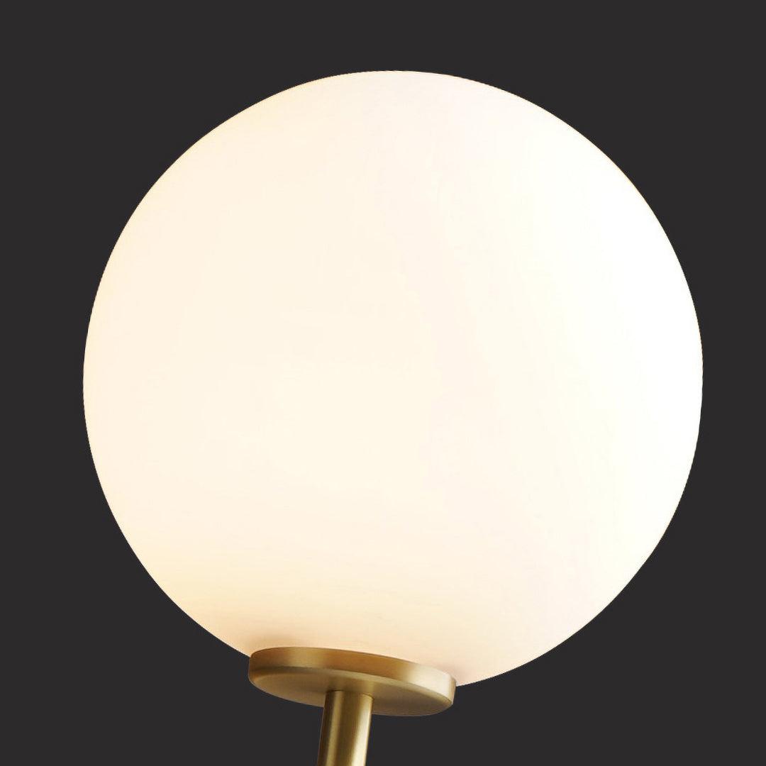 Nordica Wall Lamp | Brass & Glass | Clear & White Shades