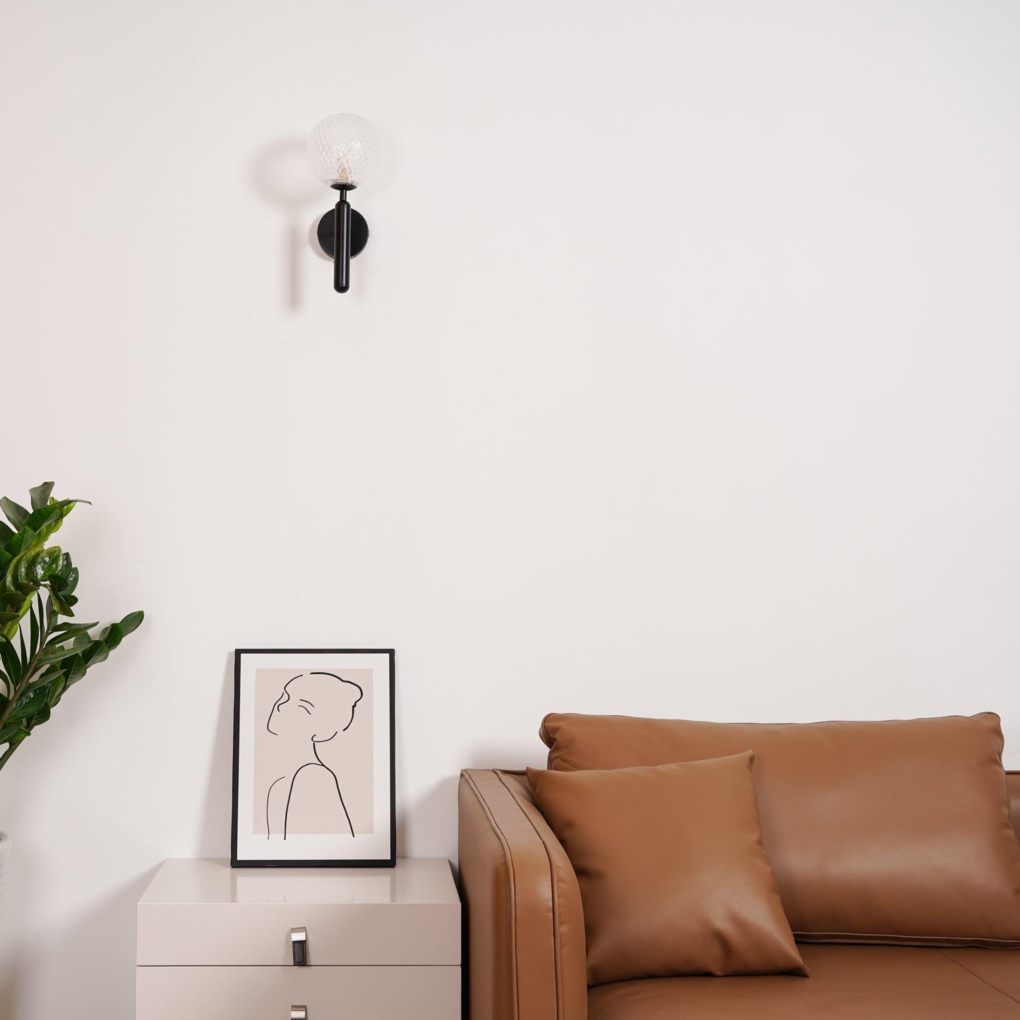 Nordica Wall Lamp | Brass & Glass | Clear & White Shades