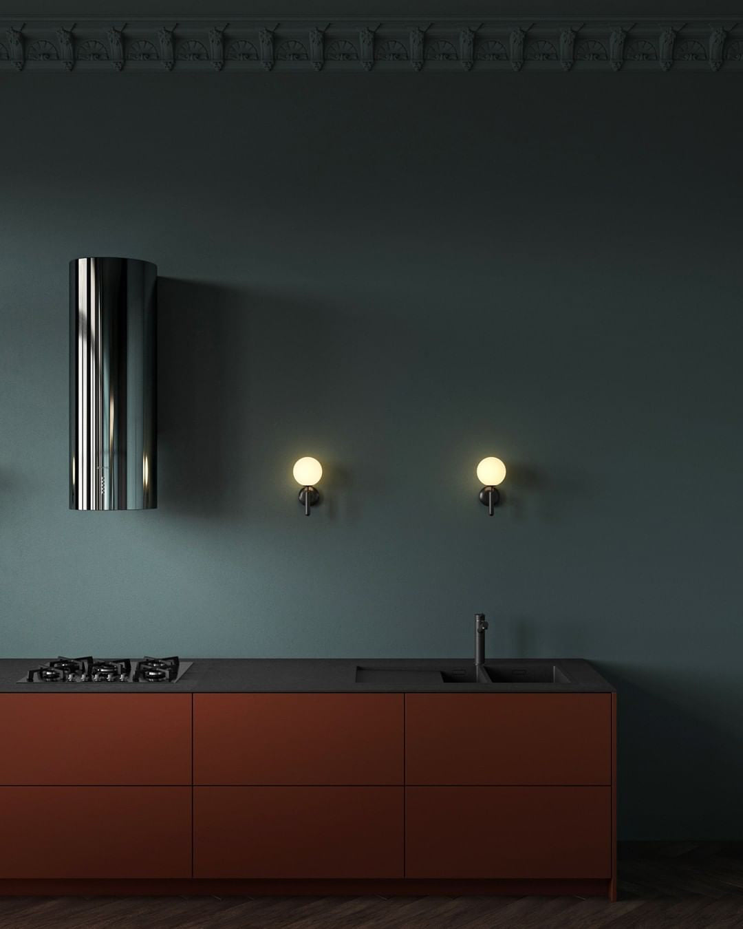 Nordica Wall Lamp | Brass & Glass | Clear & White Shades