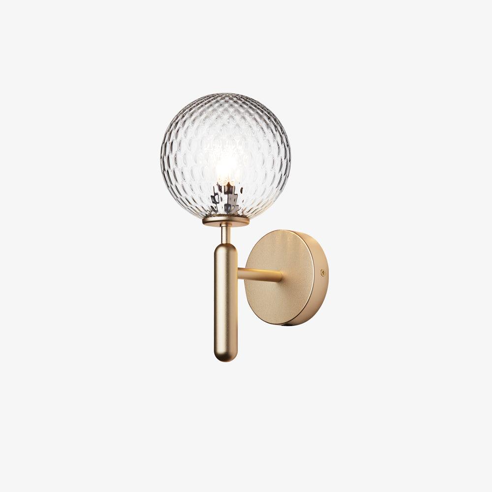 Nordica Wall Lamp | Brass & Glass | Clear & White Shades