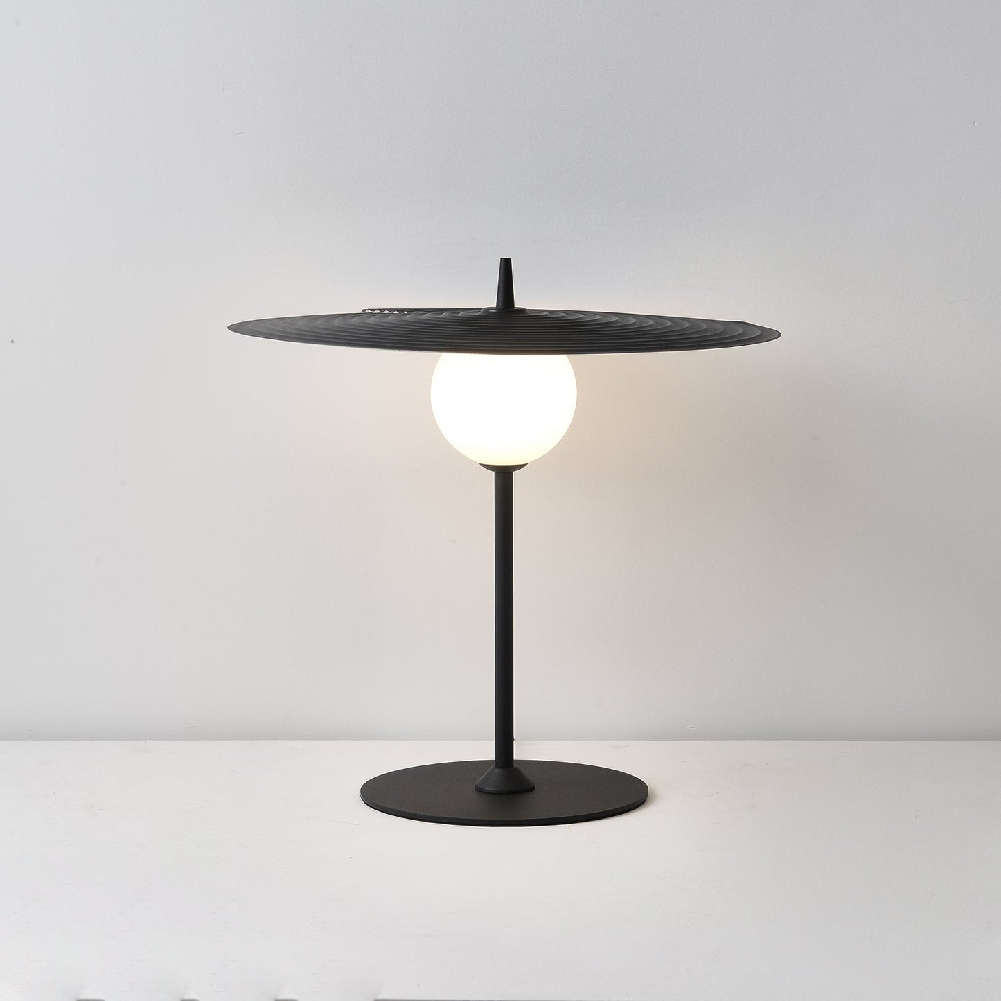 Symphony Table Lamp | Adjustable Rotating Shade | Red, Black, White