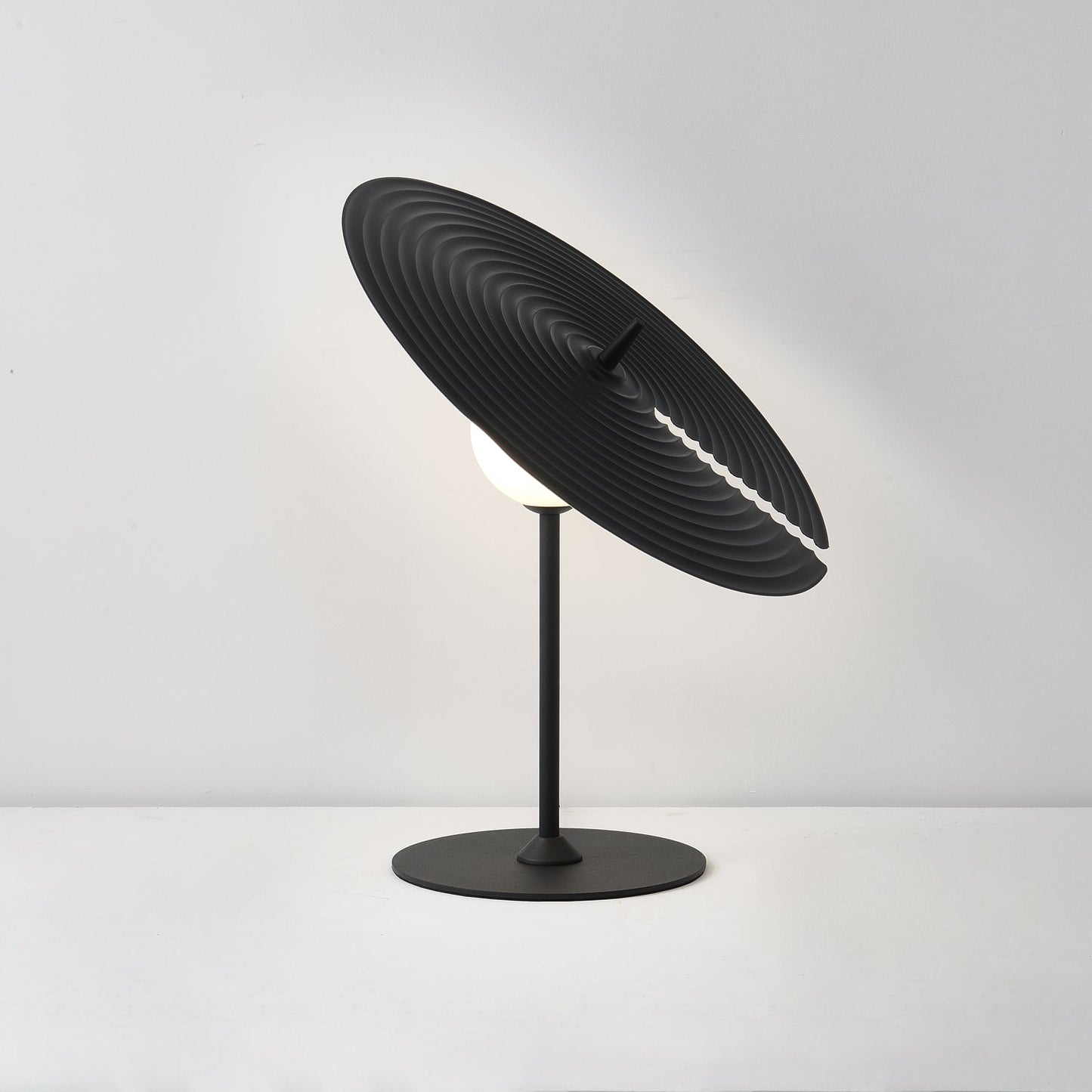 Symphony Table Lamp | Adjustable Rotating Shade | Red, Black, White