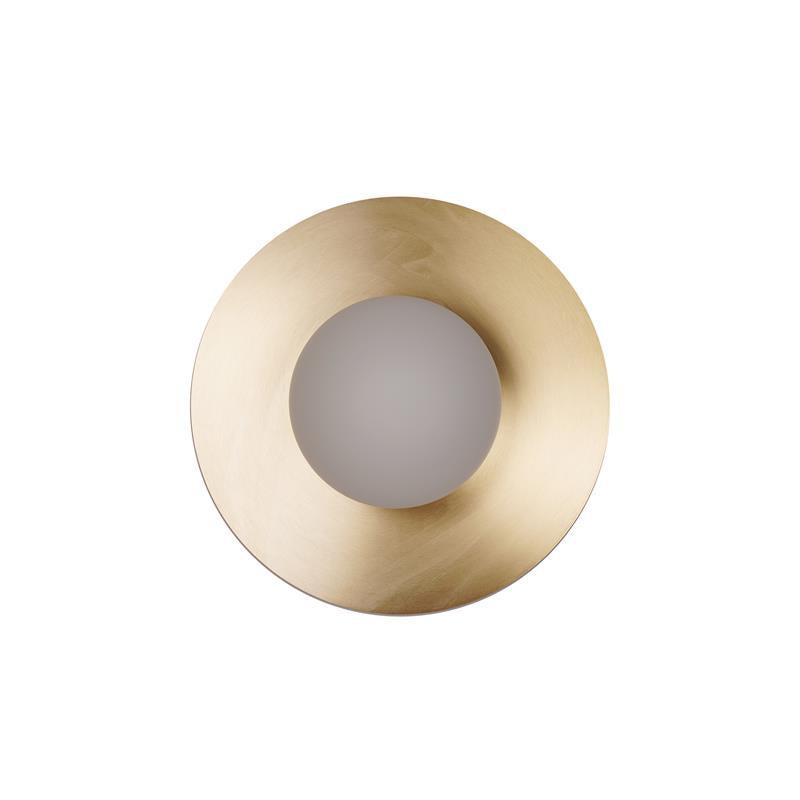 Round Glass Wall Lamp | Glass & Iron | 20cm or 30cm Diameter