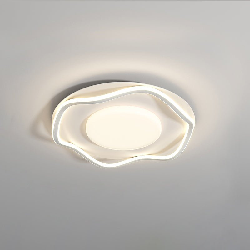 Minimalist Ceiling Lamp | Cloud Shape | White, Black+White