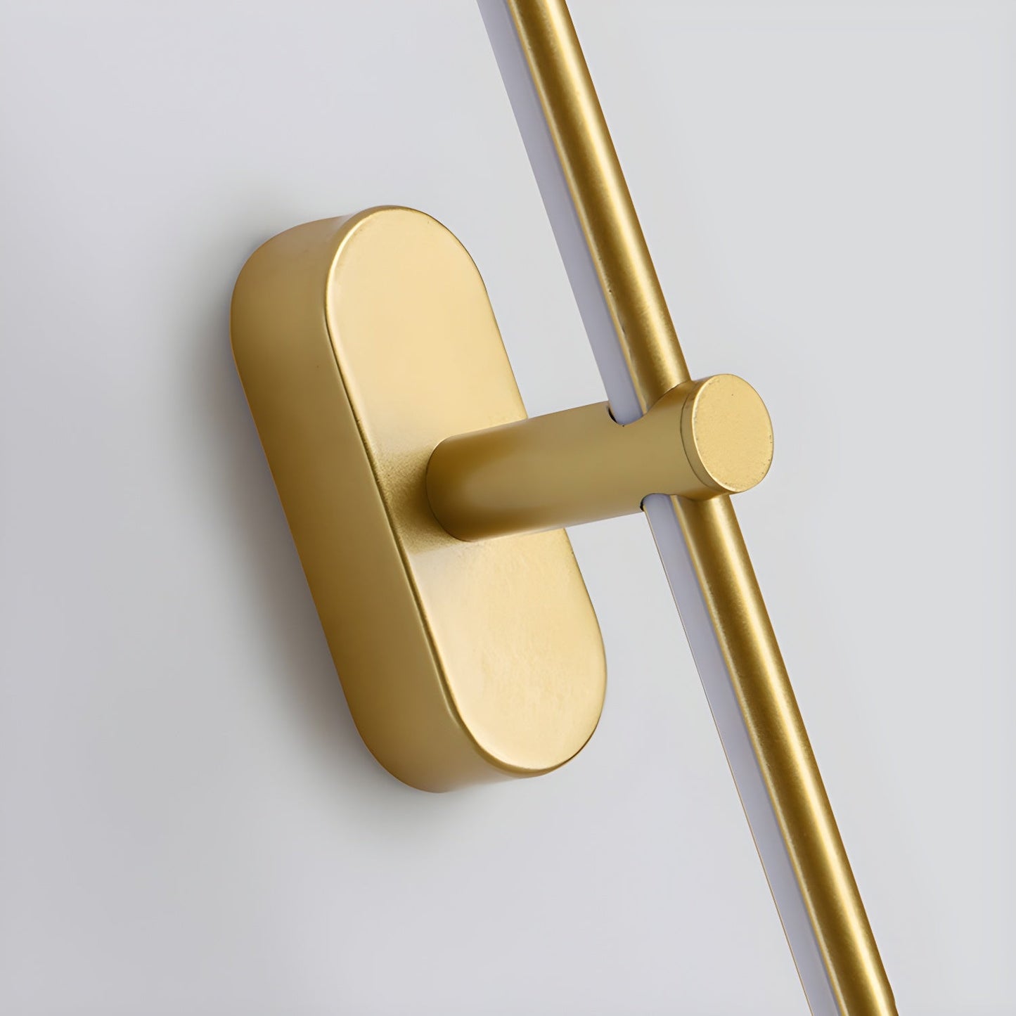 Minimalist Linear Wall Lamp | Metal with Integrated LED | Black or Gold