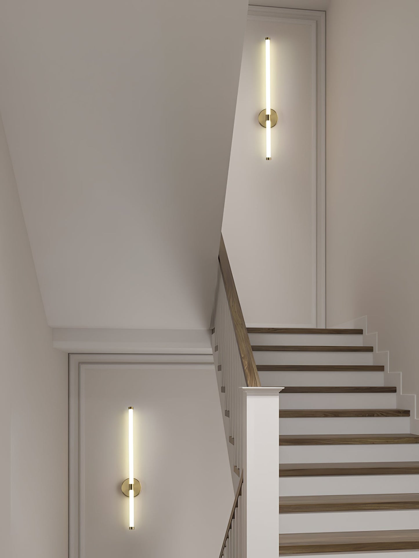 Minimalist Wall Sconce | Metal & Acrylic | Gold or Black