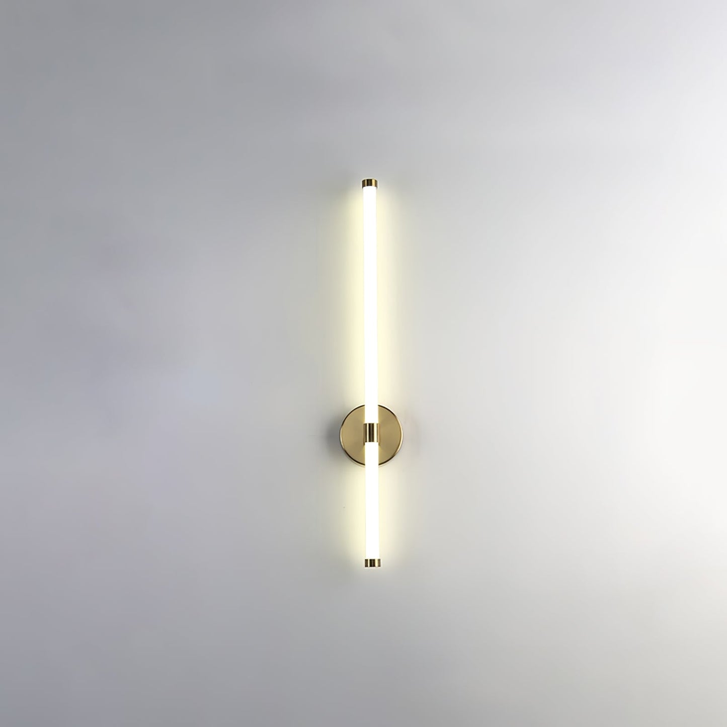 Minimalist Wall Sconce | Metal & Acrylic | Gold or Black