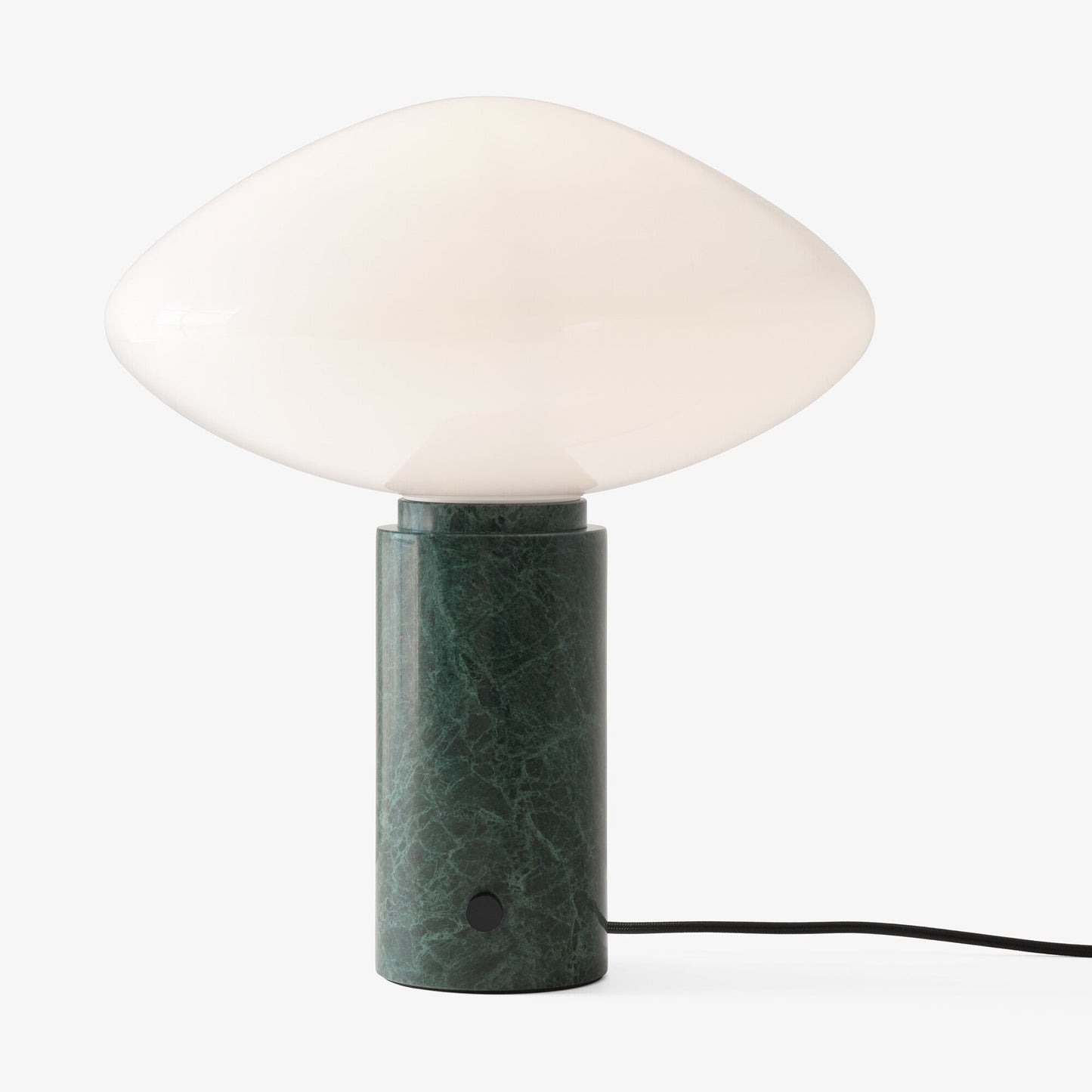 Mist Table Lamp | Marble Base & Glass Shade | Green & White
