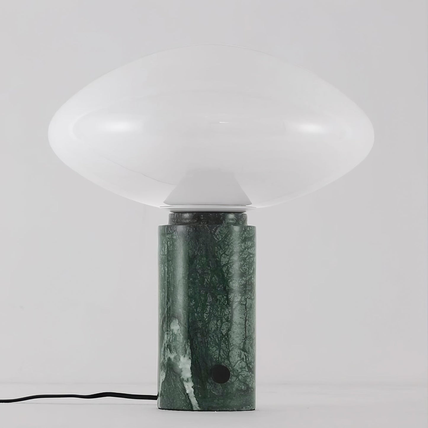 Mist Table Lamp | Marble Base & Glass Shade | Green & White