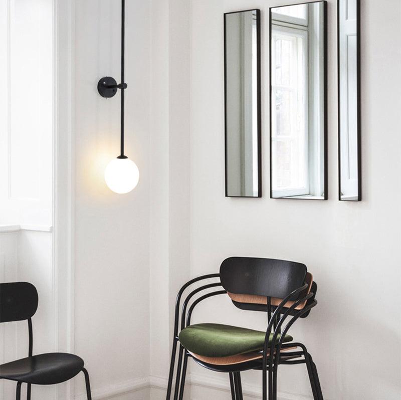 Mobile Wall Lamp | Metal & Glass | Set of 2, Gold & Black