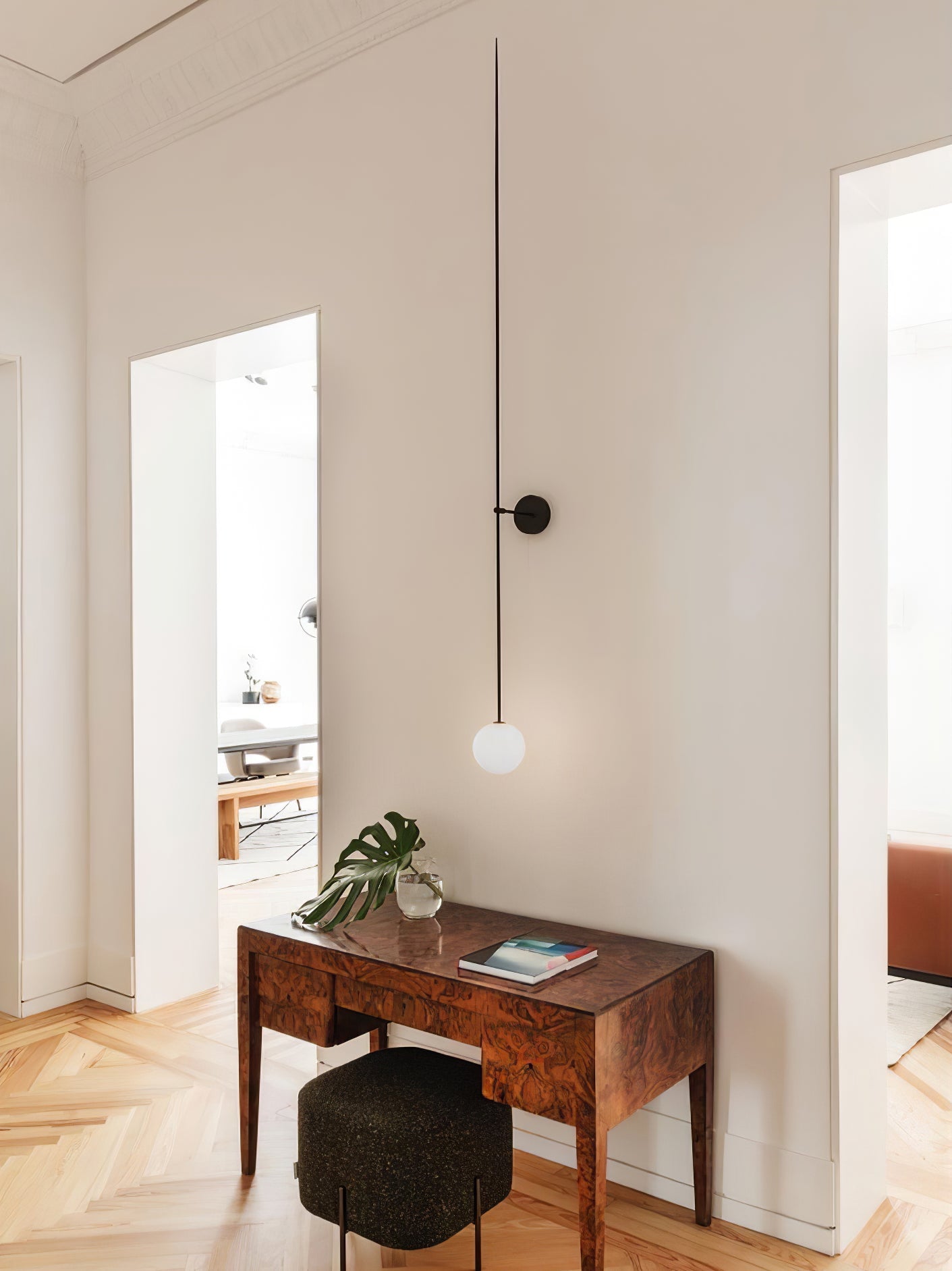 Mobile Wall Lamp | Metal & Glass | Set of 2, Gold & Black