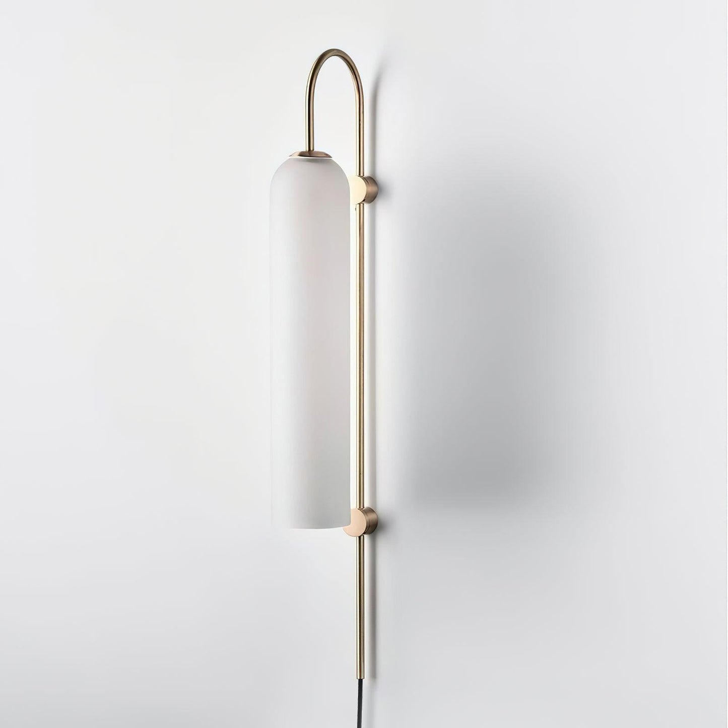 Glass Wall Lamp | Mouth-Blown Glass | Black or Gold Finish