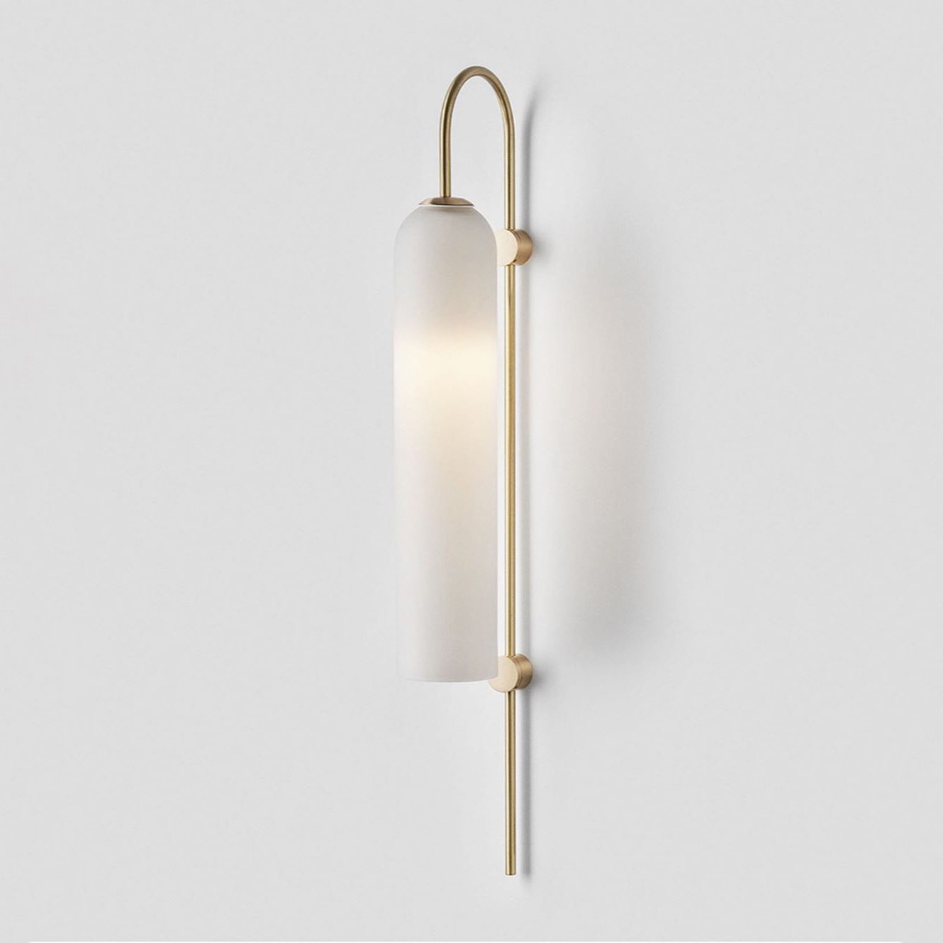 Glass Wall Lamp Set | Mouth-Blown Glass | 2-Pack Black & Gold