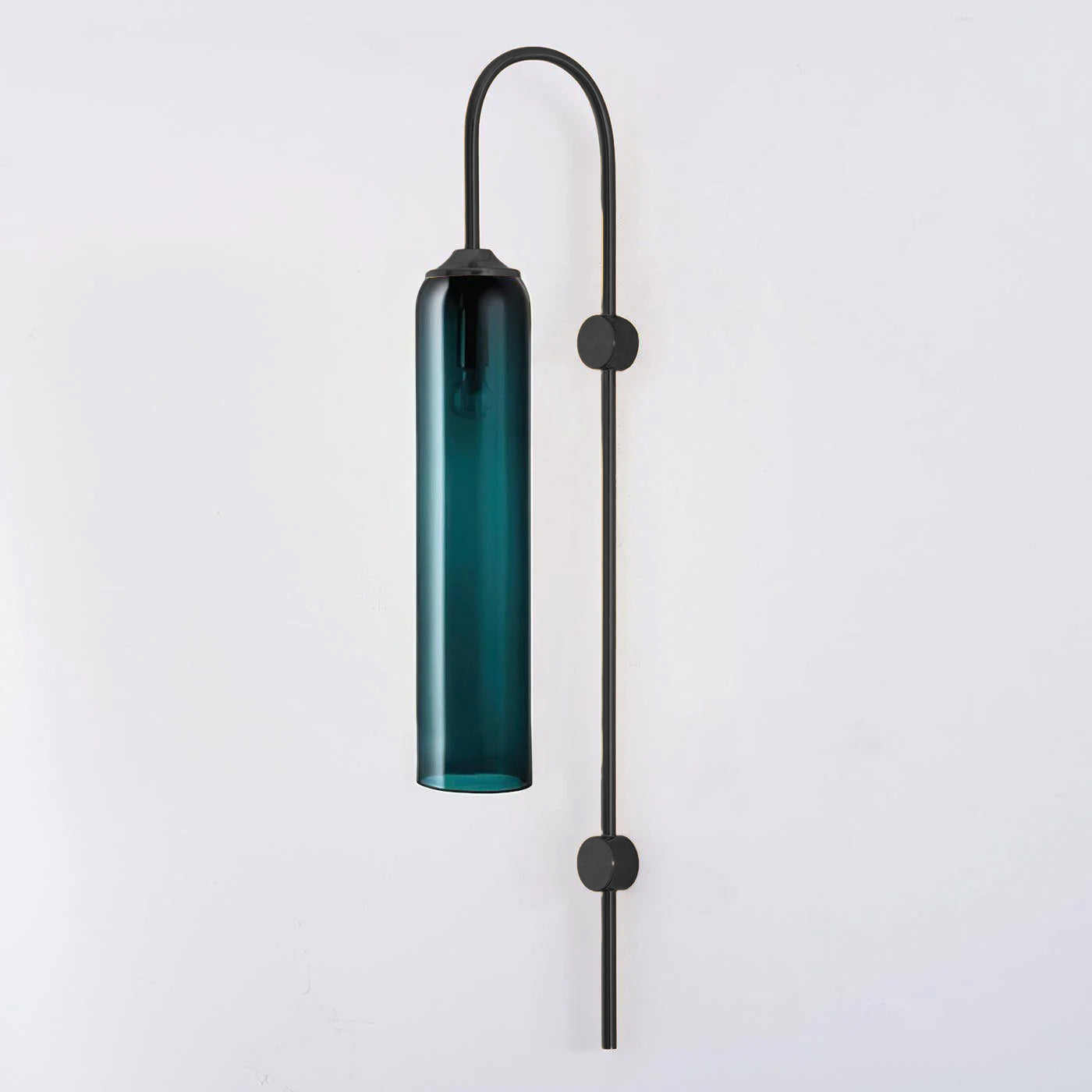 Glass Wall Lamp Set | Mouth-Blown Glass | 2-Pack Black & Gold