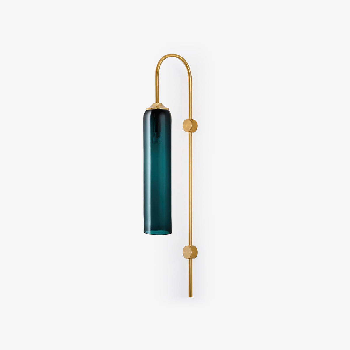 Glass Wall Lamp Set | Mouth-Blown Glass | 2-Pack Black & Gold