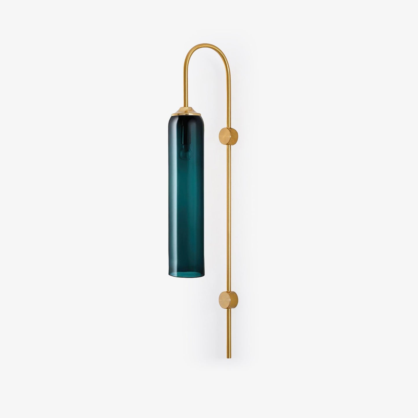 Glass Wall Lamp Set | Mouth-Blown Glass | 2-Pack Black & Gold