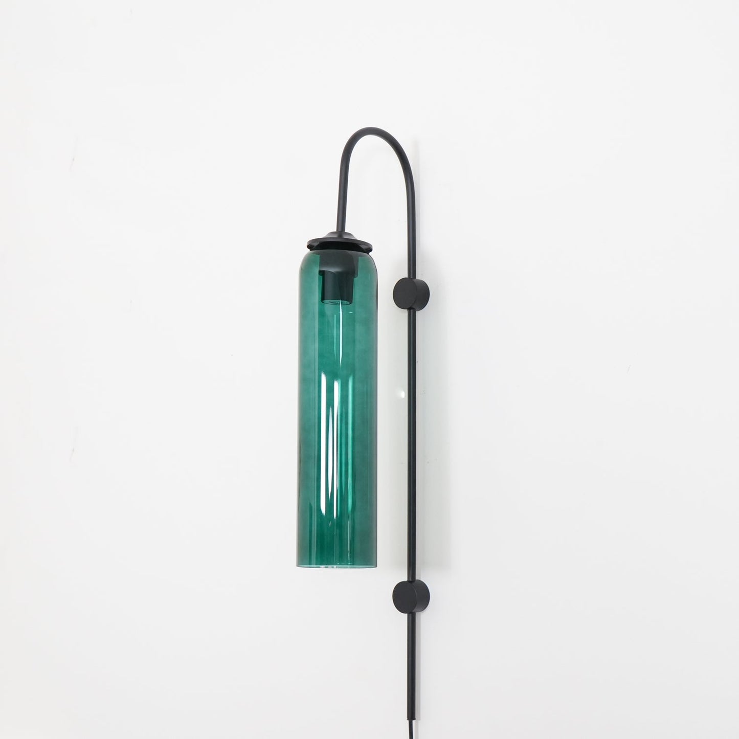 Glass Wall Lamp | Mouth-Blown Glass | Black or Gold Finish