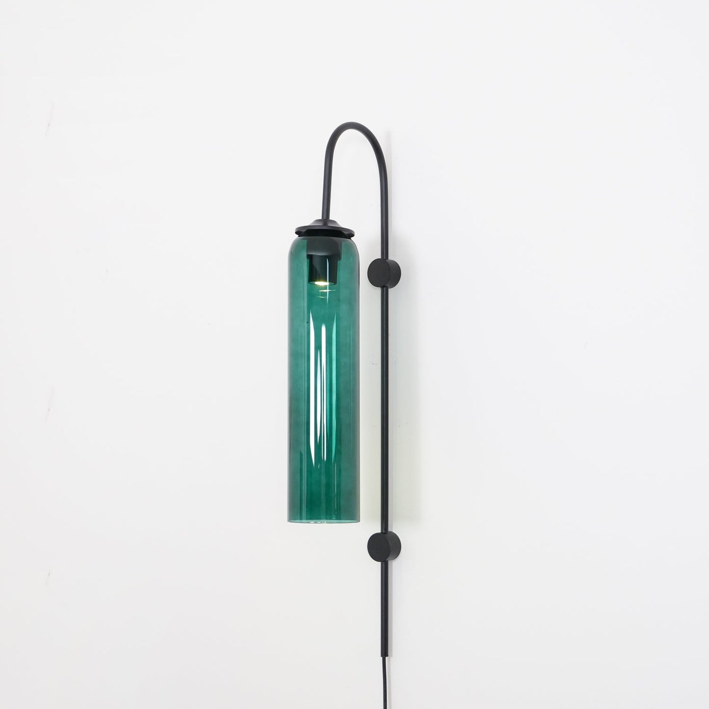 Glass Wall Lamp | Mouth-Blown Glass | Black or Gold Finish